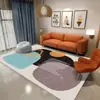 Nueva Alfombra de Piso Sala de Estar Dormitorio Lujo Ligero Alta Calidad Simple Cobertura Total Sofá Alfombra de Piso Grande Mesa de Café Limpiable Alfombra de Mesita de Noche