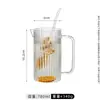 Taza de Cerveza Grande Engrosada con Asa, Taza de Té para Sala de Té, Sala de Ajedrez y Cartas, Taza de Cerveza Artesanal de Gran Capacidad para KTV Bar, Regalo
