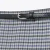 Comercio Exterior Transfronterizo Ropa de Mujer Primavera y Verano 2026 Nuevo Estilo Academia Francesa Pantalones Falda de Cuadros con Cinturón 4764951