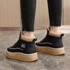[Personalizado] Kt2806 Novos Sapatos Femininos de Cano Alto com Solado Grosso para Outono e Inverno Sapatos de Algodão com Forro de Lã Solado Grosso com Forro de Lã para Aumentar a Altura