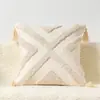 Funda de Cojín Bordada con Borlas, Estilo Bohemio Ins, Sencilla, con Mechones, para Venta Transfronteriza de Amazon, Adecuada para Sofá de Sala de Estar