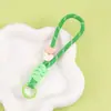 Llavero de Cuerda Trenzada Colorido DIY Creativo Tejido Corto Cadena Colgante Antiperdida para Teléfono y Bolsa, Disponible en Múltiples Colores