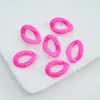 Acrílico Colorido Anel Aberto Corrente de Combinação Fivela de Grampo de Cabelo Fivela DIY Acessórios de Material para Bolsa Joia Chaveiro