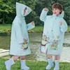 Impermeables Gruesos y Ampliados Tamaño Mochila al por Mayor, Impermeables para Estudiantes de Primaria y Secundaria, Niños y Niñas, Ponchos de Lluvia para Exteriores, Impermeables para Niños