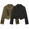 Estilo Europeo y Americano Transfronterizo Z 2026 Nueva Moda Ropa de Mujer al por Mayor Chaqueta de Gamuza Texturizada con Hebilla de Nudo 4344800