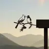 Suministro Transfronterizo de Estación Independiente Silueta de Pájaro Búho Colibrí Pájaro Carpintero Petirrojo Serie Silueta de Pájaro Enchufe para Jardín