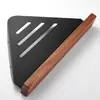 Prateleira de Armazenamento para Banheiro de Noz Triângulo de Banheiro Espaço de Armazenamento para Vaso Sanitário e Banho Cesta de Canto para Box de Banheiro Sem Furo