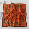 Venda Direta da Fábrica Lenço Quadrado Pequeno Retro Paisley Textura de Algodão e Linho Lenço Decorativo Quente Presente