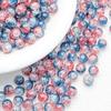 Cuentas de palomitas de maíz de vidrio agrietado de 10 mm, cuentas de vidrio pintadas, cuentas de joyería hechas a mano, accesorios de joyería antiguos de bricolaje al por mayor