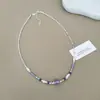 Verano Nuevo Nicho Lujo Accesible Original Amatista Perla Natural Shijia Conjunto de Pulsera y Collar Joyería de Cristal para Mujeres