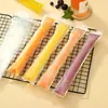 Bolsas desechables de PP de grado alimenticio para cubitos de hielo para hacer paletas caseras, con un diseño sellado y a prueba de fugas, adecuadas para uso doméstico como empaque para paletas.