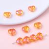 Cuentas de Cristal con Recubrimiento de Color Corazón de Melocotón de 10 mm Cuentas Sueltas para DIY Collar Pulsera Joyería para Orejas Fabricante Venta Directa al por Mayor
