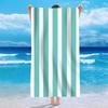 Comércio exterior de veludo de um lado toalha de praia de microfibra toalha de banho de praia personalizado listrado padrão toalha toalha de banho verão praia