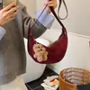 Diaria Casual Retro Versátil Moda Elegante Viajero Estilo Coreano Hombro Único Cruzado de Hombro de Moda Bolso Dumpling para Mujer