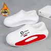 Pantuflas de Algodón Baotou para Hombre en Invierno, Forradas de Felpa y Engrosadas, para Interiores y Hogar, Impermeables, Antideslizantes, Zapatos de Algodón Calientes con Sensación de Caca