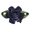 Fábrica de Fitas Folha em Oito 3D Decoração Floral Feita à Mão Fita de Cetim de Poliéster Fita de Organza Decoração de Folha Fita Floral