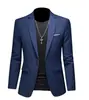 Comércio Exterior Transfronteiriço Tamanho Grande Cor Sólida Um Botão Masculino Formal Estilo Coreano Slim Fit Pequeno Terno Peça Única Terno Jaqueta