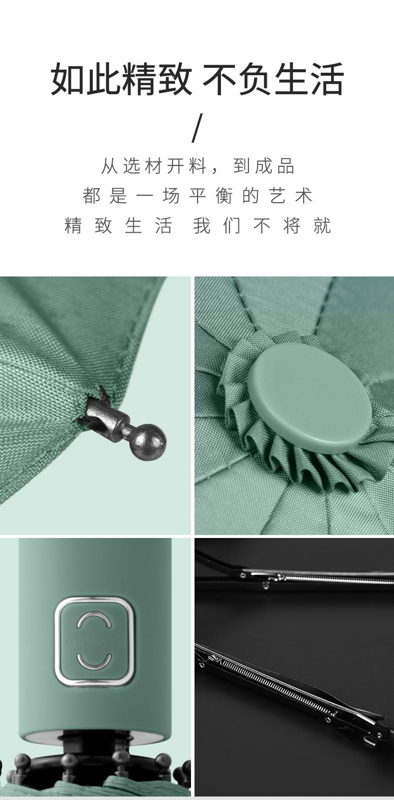 12骨男士配色手柄伞_15