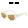 Gafas de Sol Retro de Montura Grande Polígono Y2K para Mujer, Moda Personalizada, Chica Caliente Urbana, Gafas de Sol Fotográficas, Gafas de Moda Europeas y Americanas para Hombre