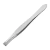 Punto de fábrica creativo multi-funcional de acero inoxidable con veta horizontal pinzas para cejas planas pinzas para cejas de maquillaje de belleza pinzas pinzas productos de belleza