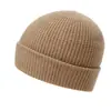 Gorro 100% Cachemir Puro para Hombres y Mujeres, Otoño e Invierno, Tejido de Punto Cálido con Doble Ala de Aguja de Lingote, Gorro Baotou, Gorro Frío para Exteriores