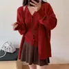 Nuevo Conjunto de Dos Piezas de Punto Otoño/Invierno 2026: Top de tirantes + Cárdigan de cuello en V, Ropa para mujer al por mayor y Dropshipping