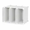 Armário Organizador de Rede Mágica de Resina Guarda-Roupa Caixa Organizadora de Rede Estante de Chão Armário Doméstico Armário Combinado de Plástico