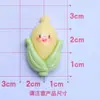 Cara Sonriente Brillante Verdura DIY Pegamento de Crema Funda Casera para Teléfono Móvil Imán para Refrigerador Pasador Hebilla para Zapatos Joyería Accesorios de Resina