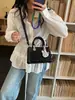 Bolso de Mano para Trabajar y Viajar Estilo Coreano Transfronterizo, Gran Capacidad, Bolso Cuadrado Pequeño de Moda Nueva, Textura Simple, Bolso de Hombro Casual