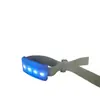 Pulsera luminosa controlada a distancia, accesorio de apoyo para conciertos, pulsera LED colorida ajustable de tela fluorescente controlada a distancia
