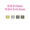 Hebilla Mini Japonesa de 3 mm Hebilla Pequeña para Zapatos de Muñeca de Tela Hebilla de Cinturón Accesorios para Ropa de Bebé Bjd Botones para Ropa de Bebé Pequeños Accesorios