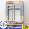 Guarda-roupa de aço de porta dupla extra-espesso, guarda-roupa simples, guarda-roupa de quarto extra-grande estilo chinês, guarda-roupa de cabeceira, armário de armazenamento e organização