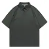 Camisa Polo de Manga Corta con Cuello Solapa Marca de Moda Suorona 7A Antibacteriana de Cuatro Botones Ropa de Trabajo Camiseta de Trabajo Ropa para Clase Personalización
