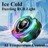 Pantalla Grande Cx15 Refrigerador para Teléfono Móvil de Semiconductores Refrigeración de Alta Potencia Control de Temperatura Clip Trasero Magnético Marquesina Colorida