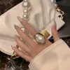Anillos de Pareja para Hombre y Mujer, Anillos Divertidos Ajustables para Niños, Accesorios de Saturno de Gama Alta de Nicho, Anillos Personalizados de Cola de Serpiente