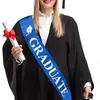 Em estoque Alça de ombro para festa de formatura Camada dupla tecido azul Chapéu de formatura alça de ombro alça de etiqueta Alça de ombro de formando