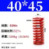 Molde de Resorte de Compresión Rojo Molde de Resorte Doméstico 65Mn Resorte Tf Alambre Plano de Alta Resistencia Compresión Estándar Japonés Resorte Rectangular