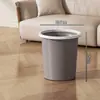 Lixeira de Plástico Doméstica Grande Capacidade Banheiro Sala de Estar Banheiro Cozinha Quarto Dormitório Anel de Pressão Cesto de Lixo à Prova de Odor Balde