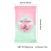 Ushas Punto Transfronterizo 10 Toallitas Desmaquillantes Limpieza Profunda Suave Ojos, Labios y Rostro Toallitas Desechables para Limpieza Facial Portátiles
