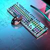 Teclado Mecánico Tk100 Café Internet E-Sports Juego Mecánico Teclado de Oficina Alámbrico Teclado Steampunk Venta al por Mayor