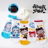 Calcetines de dibujos animados para niños Primavera y Verano Calcetines finos de tubo medio lindos de malla transpirable absorbentes de sudor para niños y niñas