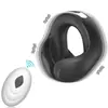 Nuevo anillo para el pene triangular eléctrico masajeador de escroto, anillo para el pene recargable por USB, masturbador masculino para retrasar la eyaculación