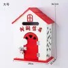 Muebles para el Hogar Estilo Pastoral Buzón de Guardería Buzón de Mensajes Buzón de Madera Buzón de Sugerencias Decoraciones de Casitas de Madera Pequeñas