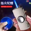 Encendedor Mini Spinner Fidget Descompresor, Encendedor de Juguete para Dedos Resistente al Viento con Llama Directa Premium, Artículo Popular de Celebridad de Internet