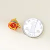 Colgante de calabaza electrochapado en plata de ley 925, accesorio de pulsera DIY de resina finamente elaborado, accesorio de material de cuerda trenzada hecho a mano Q0642