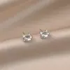 Pendientes de Perla de Nuevo Estilo, Lujo Ligero y Sensación de Alta Gama, Pendientes Navideños al por Mayor, Clips Metálicos Simples para Orejas, Aros para Orejas, Pendientes de Aro Lisos