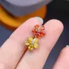 Transmissão ao vivo transfronteiriça de brincos tesouro azul de cor natural pura, cristal super rosa, cor transparente, tamanho lindo 3*4mm, fabricantes