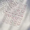 Pegatinas para Manicura Tomoni Finas y Resistentes Pegatinas para Uñas Estilo Ballet Popular Encaje Ultra-Delgado Sin Rastro Adornos para Manicura Francesa