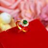 Anillo de Oro para Mujer con Diamantes de Zirconia Cúbica Micro, Anillo de Diamantes, Joyería al por Mayor
