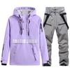 Nuevo traje de esquí de snowboard para hombres y mujeres, traje de invierno cálido y grueso, traje de esquí de estilo coreano, traje doble